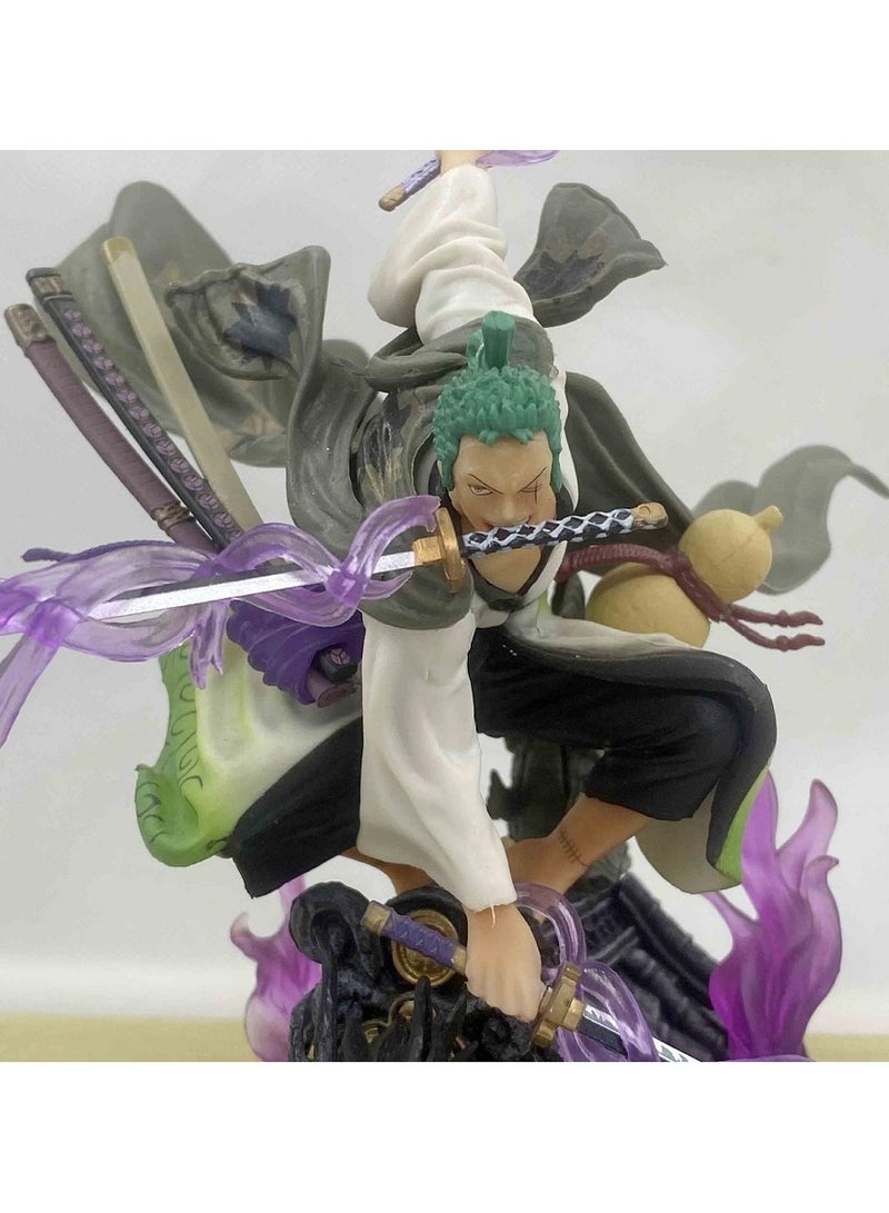 One Piece Roof Roronoa Zoro Three Knives Flow Solon Office Model Ornament - Image 4